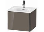 Duravit XSquare Waschtisch-Unterschrank XS422108989 51x39,7x41,8cm, 1 Auszug, Flannel Grey hochglanz