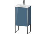 Duravit XSquare Waschtisch-Unterschrank XS4520L4747 43x84x30,8cm, Anschlag links, Stone Blue hochglanz, 1 Tür