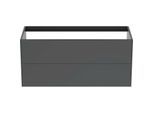 Ideal Standard Conca Waschtisch-Unterschrank T3945Y2 120x50,5x54cm, ohne Waschtisch-Platte, 2 Auszüge, Anthrazit matt lackiert