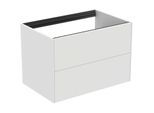 Ideal Standard Conca Waschtisch-Unterschrank T4356Y1 ohne Waschtisch-Platte, 2 Auszüge, 80x50,5x54 cm, Weiß matt lackiert