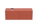 Ideal Standard Conca Waschtisch-Unterschrank T3989Y3 mit Ausschnitt, 4 Auszüge, 160x50,5x55 cm rechts/links, Sunset matt lackiert