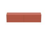 Ideal Standard Conca Waschtisch-Unterschrank T4338Y3 ohne Ausschnitt, 4 Auszüge, 240x50,5x555 cm, Sunset matt lackiert