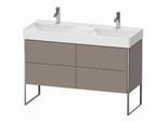 Duravit XSquare Waschtisch-Unterschrank XS445604343 118,4x73,1x46cm, 4 Auszüge, Basalt matt