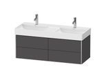 Duravit XSquare Waschtisch-Unterschrank XS416404949 118,4x39,7x46cm, 4 Schubkästen, Graphit matt