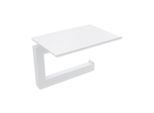 Hewi System 900 Q WC-Papierhalter 900Q21.00260DX pulverbeschichtet weiß tiefmatt, aus Edelstahl, mit Deckel 140x106x100mm