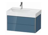 Duravit XSquare Waschtisch-Unterschrank XS416804747 78,4x39,7x46cm, 2 Schubkästen, Stone Blue hochglanz