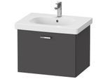 Duravit XBase Waschtisch-Unterschrank XB607004949 60x44,8x45,8cm, graphit matt, 1 Auszug