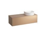 LAUFEN Sonar Schubladenelement/Sideboard H4054230340411 117,5x34x45,5cm, Ausschnitt rechts, Kupfer