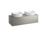 LAUFEN Sonar Schubladenelement/Sideboard H4054240340421 117,5x34x45,5cm, Ausschnitt links/rechts, Titan