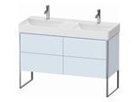 Duravit XSquare Waschtisch-Unterschrank XS445609797 118,4x73,1x46cm, 4 Auszüge, Lichtblau seidenmatt