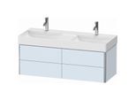 Duravit XSquare Waschtisch-Unterschrank XS416409797 118,4x39,7x46cm, 4 Schubkästen, Lichtblau seidenmatt
