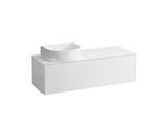 LAUFEN Sonar Schubladenelement/Sideboard H4054220341701 117,5x34x45,5cm, Ausschnitt links, Weiß matt