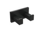 Hewi System 900 Q Doppelhaken 900Q90.00260DC pulverbeschichtet schwarz tiefmatt, aus Edelstahl, 75x40x44mm