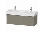 Duravit XSquare Waschtisch-Unterschrank XS406409292 118,4x39,7x46cm, 2 Auszüge, Steingrau seidenmatt