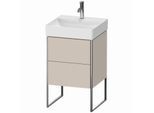 Duravit XSquare Waschtisch-Unterschrank XS443909191 48,4x73,1x46cm, 2 Auszüge, Taupe