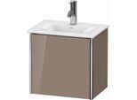 Duravit XSquare Waschtisch-Unterschrank XS4220L8686 43x39,7x30,8cm, Anschlag links, cappuccino hochglanz, 1 Tür
