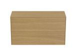 Ideal Standard Conca Waschtisch-Unterschrank T4329Y6 ohne Ausschnitt, 2 Auszüge, 100x37x55 cm, Eiche hell Furnier