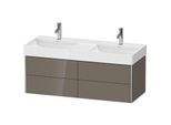 Duravit XSquare Waschtisch-Unterschrank XS416408989 118,4x39,7x46cm, 4 Schubkästen, Flannel Grey hochglanz