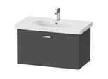 Duravit XBase Waschtisch-Unterschrank XB607104949 80x44,8x45,8cm, graphit matt, 1 Auszug