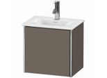 Duravit XSquare Waschtisch-Unterschrank XS4220R9090 43x39,7x30,8cm, Anschlag rechts, Flannel Grey seidenmatt, 1 Tür