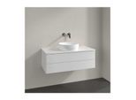 Villeroy und Boch Antao Waschtisch-Unterschrank L20110GF 100x36x50cm, Waschbeckenplattenfarbe Lack, glossy white lacquer