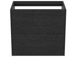 Ideal Standard Conca Waschtisch-Unterschrank T4354Y4 ohne Waschtisch-Platte, 2 Auszüge, 60x37x54 cm, Eiche geflammt Furnier
