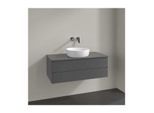 Villeroy und Boch Antao Waschtisch-Unterschrank L20110GK 100x36x50cm, Waschbeckenplattenfarbe Lack, anthracite matt lacquer