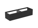 Ideal Standard Conca Waschtisch-Unterschrank T3984Y4 ohne Waschtisch-Platte, 2 Auszüge, 160x 50,5x36 cm, Eiche geflammt Furnier