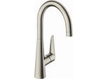 hansgrohe Talis M51 260 Küchenarmatur 72810800 Edelstahl-Optik, schwenkbarer Auslauf