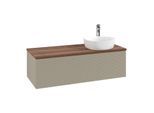 Villeroy & Boch Antao Waschtischunterschrank 1200x360x500mm L34152HK mit Beleuchtung mit Struktur FK/AP: HK/2