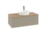 Villeroy & Boch Antao Waschtischunterschrank 1000x360x500mm K31151HK mit Struktur FK/AP: HK/1