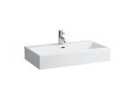 LAUFEN Living City Waschtisch 8174370001041 80 x 46 cm, geschliffen, weiß, 1 Hahnloch