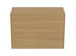 Ideal Standard Conca Waschtisch-Unterschrank T4328Y6 ohne Ausschnitt, 2 Auszüge, 80x37x55 cm, Eiche hell Furnier