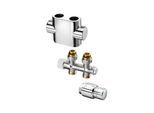 Oventrop Anschlussset 3 1184283 Multiblock T/Uni SH, Durchgang, verchromt