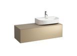 LAUFEN Sonar Schubladenelement/Sideboard H4054530340401 117,5x34x45,5cm, Ausschnitt rechts, Gold