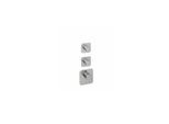 Herzbach Logic XL 2 Fertigmontageset 36.522015.1.14 für Universal-Thermostat-Modul, Edelstahlfinish