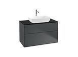Villeroy und Boch Finion Waschtischunterschrank G76200HG 100x60,3cm, Emotion, Abdeckplatte black matt, Midnight Blue Matt Lacquer