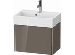 Duravit XViu Waschtisch-Unterschrank XV42160B189 58,4x38,4x39,7cm, 1 Auszug, champagner matt, flannel grey hochglanz