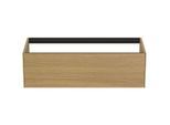 Ideal Standard Conca Waschtisch-Unterschrank T3933Y6 ohne Waschtisch-Platte, 1 Auszug, 120x50,5x36 cm, Eiche hell Furnier