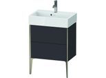 Duravit XViu Waschtisch-Unterschrank XV44580B180 58,4x38,4x49,3cm, 2 Auszüge, champagner matt, graphit supermatt