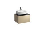 LAUFEN Sonar Schubladenelement H4054310341401 57,5x34x45,5cm, 1 Schublade, Gold/Nero Marquina