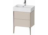 Duravit XViu Waschtisch-Unterschrank XV44580B191 58,4x38,4x49,3cm, 2 Auszüge, champagner matt, taupe matt