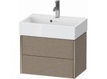Duravit XViu Waschtisch-Unterschrank XV43160B111 58,4x38,4x39,7cm, 2 Schubkästen, champagner matt, eiche kaschmir
