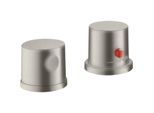 hansgrohe Axor Uno Fertigmontageset 38480800 2-Loch-Wannenrandarmatur, mit Thermostat, Edelstahl-Optik