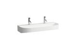 LAUFEN Sonar Waschtisch H8103477571151 100x42cm, unterbaufähig, ohne Überlauf, mit 2 Hahnloch, weiß matt