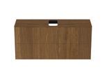 Ideal Standard Conca Waschtisch-Unterschrank T3949Y5 mit Ausschnitt, 2 Auszüge, 120x37x55 cm, mittig, Walnuss dunkel Furnier