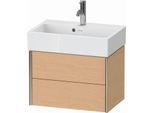 Duravit XViu Waschtisch-Unterschrank XV43160B112 58,4x38,4x39,7cm, 2 Schubkästen, champagner matt, eiche gebürstet