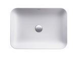 Duravit Cape Cod Aufsatz-Waschtisch 23475532001 55x40cm, ohne Hahnloch, Überlauf, Hahnlochbank, Weiß Seidenmatt WonderGliss