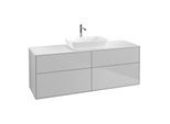 Villeroy und Boch Finion Waschtischunterschrank F85100GJ 160x60,3cm, Abdeckplatte white matt, Light grey matt
