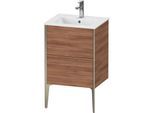 Duravit XViu Waschtisch-Unterschrank XV44590B179 51x42x59,4cm, 2 Auszüge, stehend, champagner matt, nussbaum natur